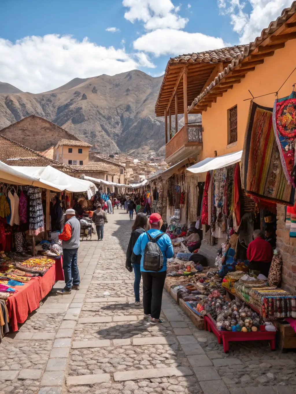 A community event with local artisans showcasing their crafts, highlighting the association's role in promoting local culture and tourism.